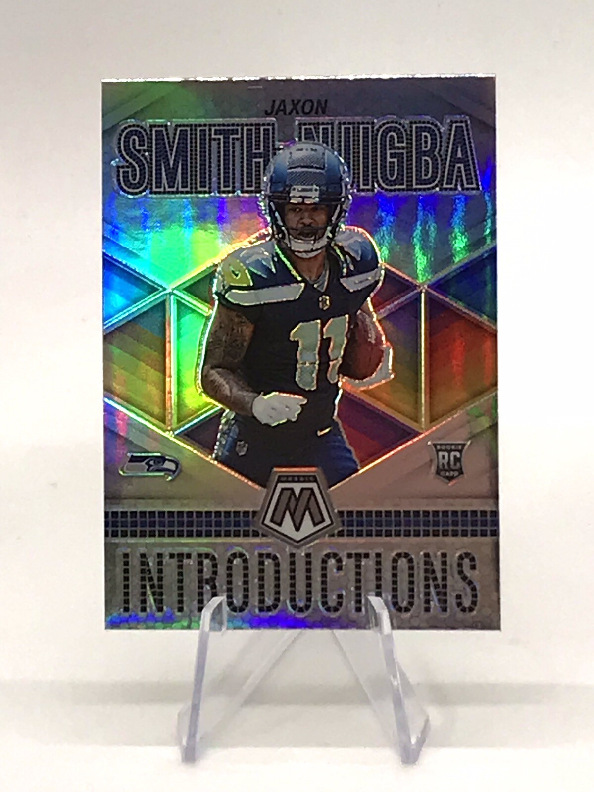 2023 Panini Mosaic Jaxon Smith-Njigba Introductions RC Seahawks Insert Rookie 🔥