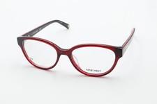 NINE WEST NW5101 602 Crystal Burgundy 51-16-135 Eyeglass Frames Flex Hinges X804