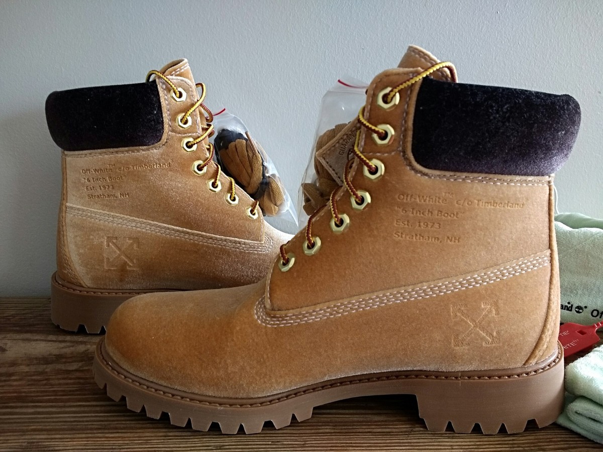 AUTHENTIC* OFF-WHITE x TIMBERLAND TB0A1Q8L BOOTS WHEAT AUTHENTIC* OFF-WHITE x TIMBERLAND TB0A1Q8L BOOTS WHEAT