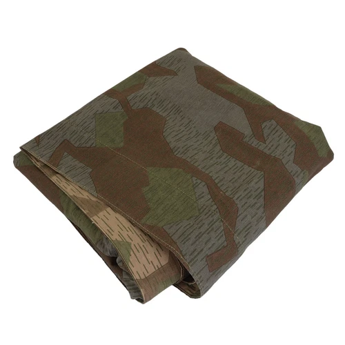 Splinter Camo Zeltbahn - WW2 Repro German Army Military Camouflage Poncho Basha