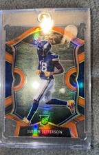 Justin Jefferson Rookie Card. rookie card picture