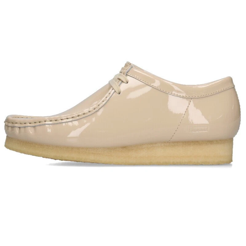 Chaussures Supreme Clarks 24SS cuir verni Wallabee taille 42,5 Patent Wallabee Sh