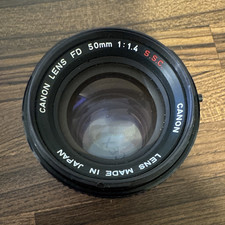 Canon FD 50mm f/1.4 S.S.C. Manual Focus Standard Lens Made in Japan
