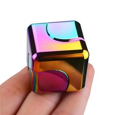 Metal Fidget Spinner Cube Alloy Fingertip Gyro Mechanical EDC Stress Relief Toy