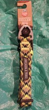 Arcadia Trail Paracord Collar Yellow Blue Brown Size Medium 13-20"