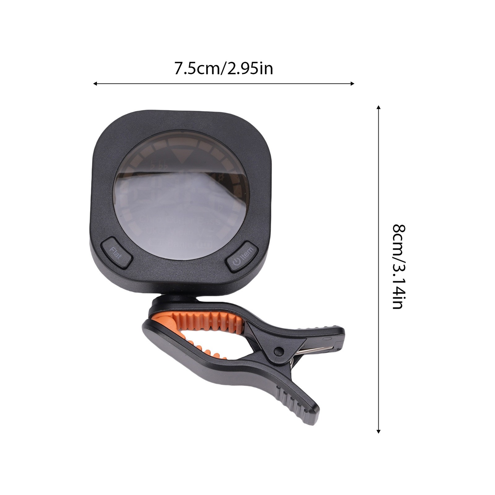Guitar Tuner Clip On For Chromatic Guitar Bass Violin Ukulele Portable ZGZD