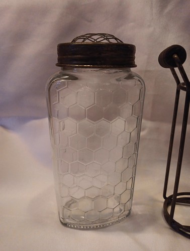 Home Décor Country Home Style Glass Jar With Honeycomb Décor Flower Holder -FROG - 第 9/9 張圖片