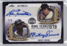 2023 Leaf A Bronx Legacy Ring Team 2 Purple Holofoil 7/9 Lou Piniella Auto 0ui5