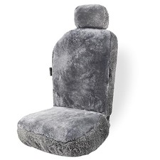 Zonetech Car Seat Cover Sheepskin Winter Wool Auto Accessories 1-pack - Gray Zonetech Car Seat Cover Sheepskin Winter Wool Auto Accessories 1-pack - Gray