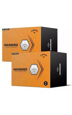 Callaway Warbird Golf Balls (2 Packs of 24 Balls, 2023 Version ) White *NEW*