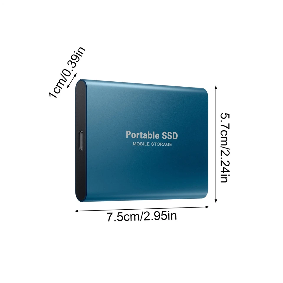 Externe PC-Festplatte, 4 TB, Hochgeschwindigkeits-Datensicherung, externer Speic - Bild 2 von 4