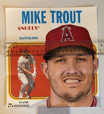 2019 Topps Heritage '70 Poster Boxloader #31 Mike Trout (SLBS)