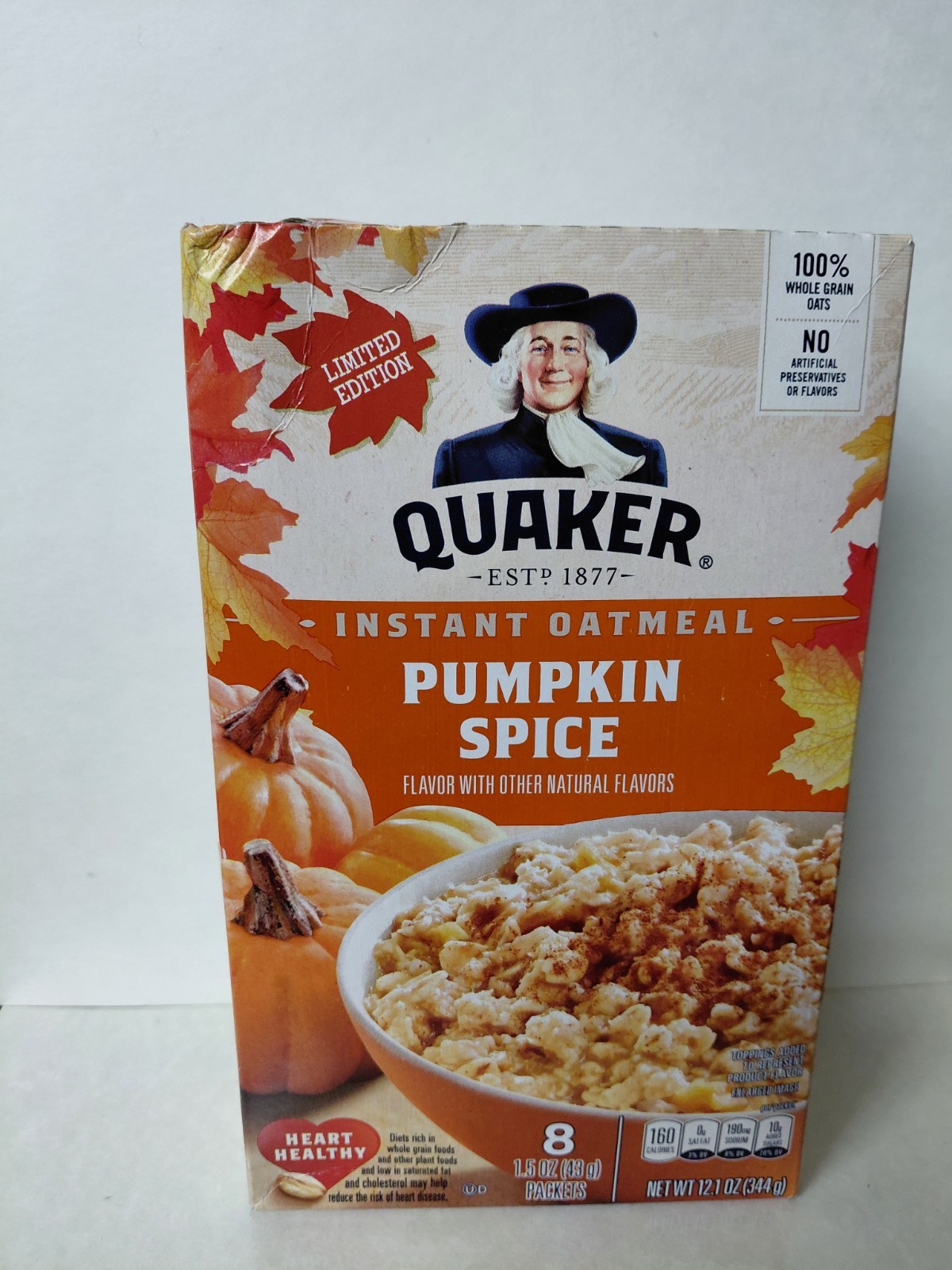 Quaker Pumpkin Spice Instant Oatmeal