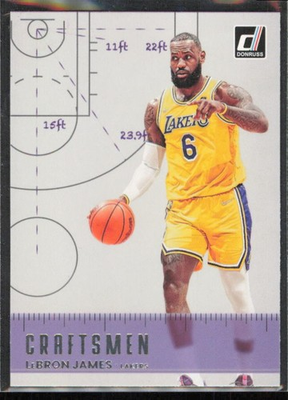 #ad #ad 2022 23 DONRUSS CRAFTSMEN LEBRON JAMES LOS ANGELES LAKERS #3 $1.95