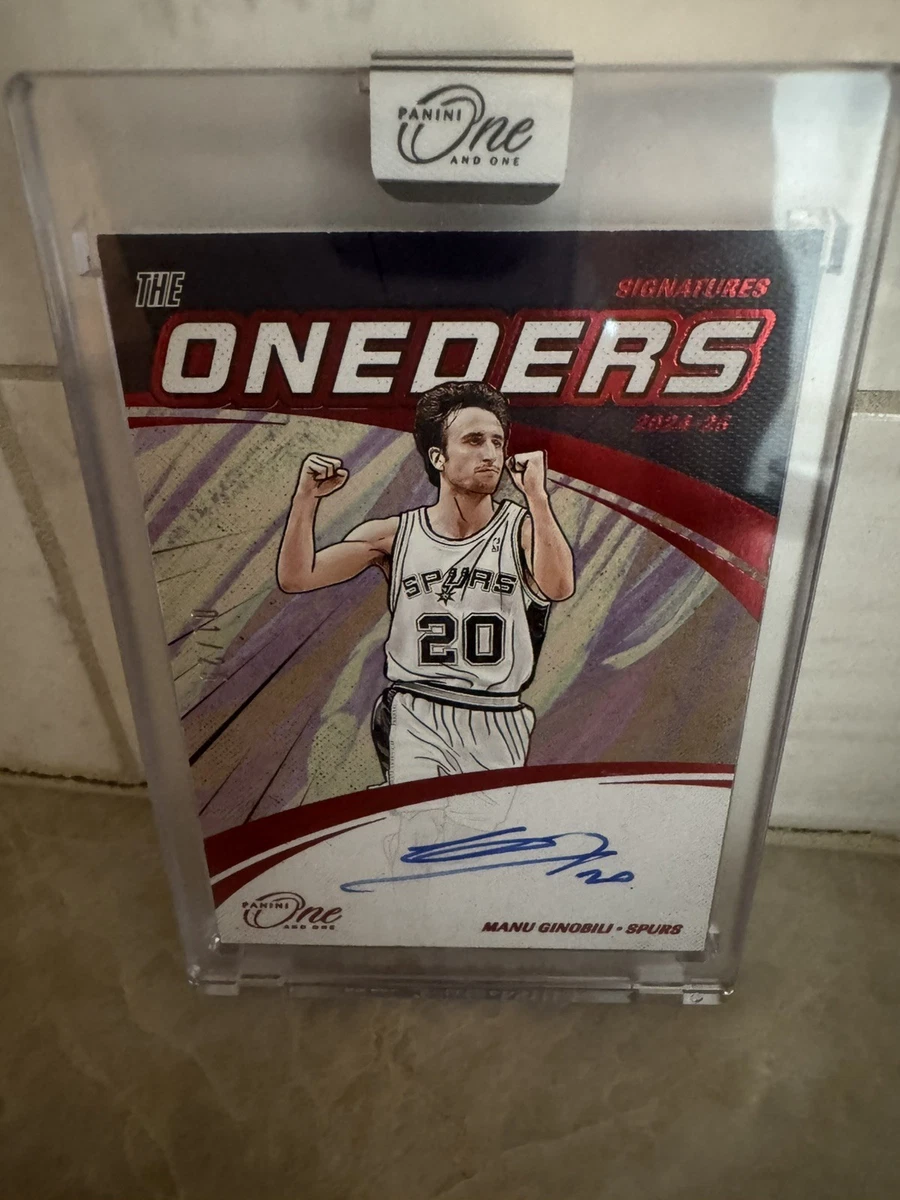 Panini Manu Ginobili Basketball Autographed Sports Trading Cards