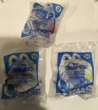 The Smurfs 2 McDonalds Happy Meal Toys  14   3 Lot of 3 Sealed 2011  2013