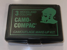 U.S. MILITARY ALL-PURPOSE CAMOUFLAGE FACE PAINT 3 COLOR COMPACT INCLUDING MIRROR