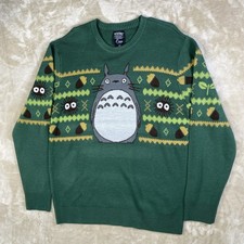 My Neighbor Totoro Sweater Size Large by Our Universe, Studio Ghibli Green