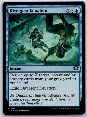 Divergent Equation Foil Secrets of Strixhaven 43 NM MTG Card