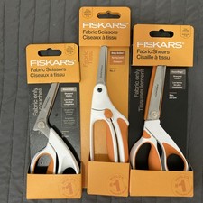 Lot 3 Fiskars Fabric Shears Scissors  Snips Easy Open Fabric Craft Locking H37