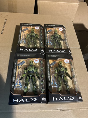 #ad 4 Pack Halo Master Chief Spartan Collection Action Figure Walgreens Exclusive $62.99