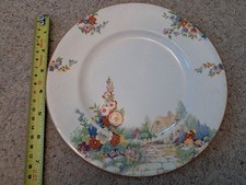 Hampton Ivory Vintage 1930s Country Cottage 8in Plate