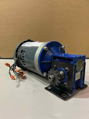 Lincoln Motors 1/2 HP AC Motor w/ Motovario NHRV/040 Gearbox, 1725 RPM, 3 PH