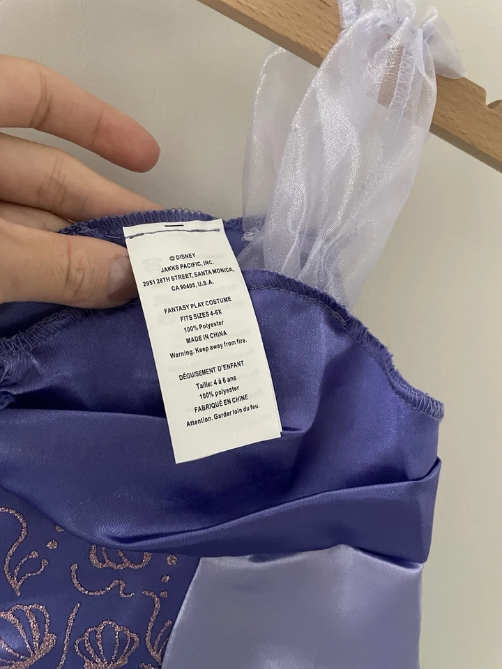 Disney little Mermaid Costume Size 4-6 - Image 2 of 4