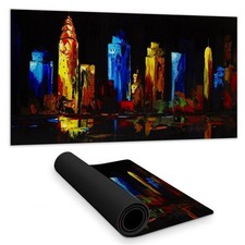 Begin Home Decor C1DM1531U84KGY 16 x 32 in. Colorful Buildings Desk Mat - Con...