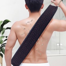 Exfoliating Back Scrubber Towel Strip Shower Bath Spa Skin Body Wash Cloth Soft