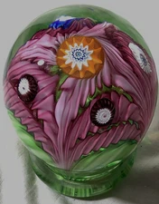 Murano? Fratelli Toso Murano? Murano Style 4” Paperweight w/Millefiori Designs