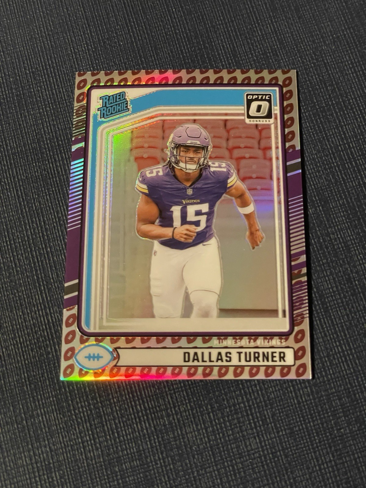 2024 Donruss DALLAS TURNER Football Emoji Optic Preview Rated Rookie #331 MIN SP