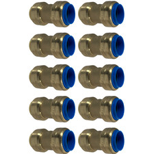 10 Pack XFITTING 3/4" Push Fit x 3/4" PB (Polybutylene) Conversion Coupling