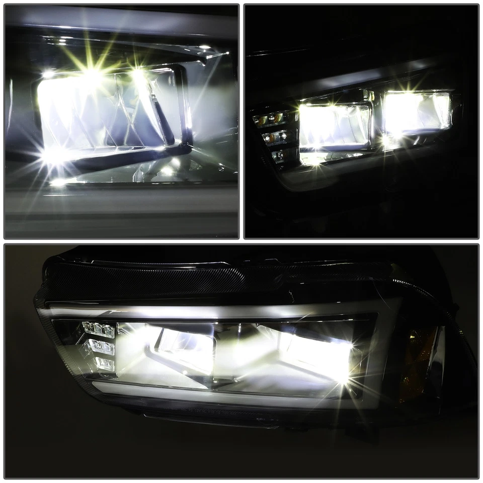 Para 2011-2014 Dodge Charger LED DRL+ lâmpada de farol de seta carcaça preta - Imagem 3 de 4