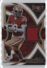 2022 Panini Select Swatches White Prizm 65/75 Deebo Samuel #SS-43 2jq