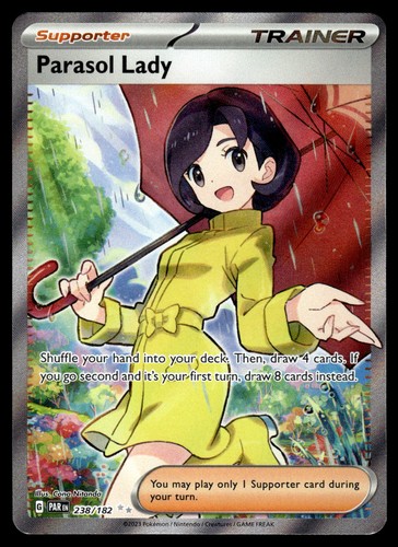 Parasol Lady 238/182 SV Paradox Rift Ultra Rare Pokemon Card - NM