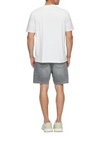 T-Shirt Herren Baumwolle Kurzarm GrößE M Schwarz Modell 12345