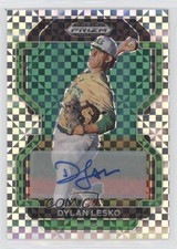 2022 Panini Prizm Draft Picks Power Plaid 5/17 Dylan Lesko #PDP15 Auto 0j81