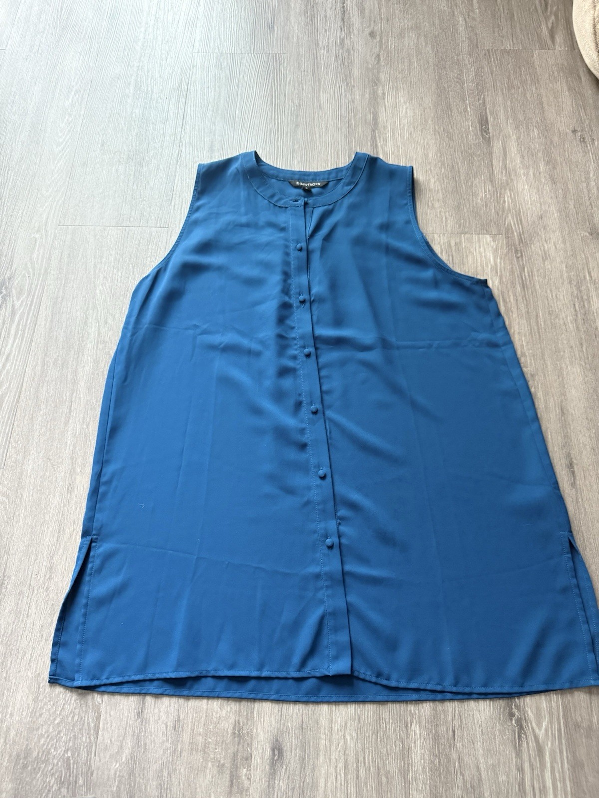 41 Hawthorn Women’s Sleeveless Blouse Dark Blue Size XL
