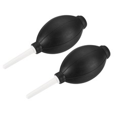 Powder balls rubber blower pump cleaning tool, 147mm, black 2pcs
