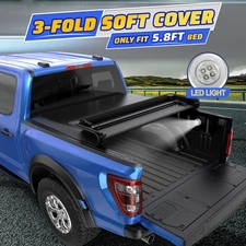 5.8FT TRI-FOLD Truck Bed Tonneau Cover For 14-19 Chevy Silverado GMC Sierra 1500