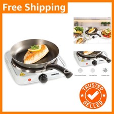 Elegant Cast Iron Single Hot Plate with Dual Thermostatic Controls - Compact ...
