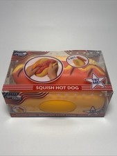 Squishy Hot Dog Squeezy Fidget Toy Sunny Days 2-in-1 Hotdog Stress Relief NEW