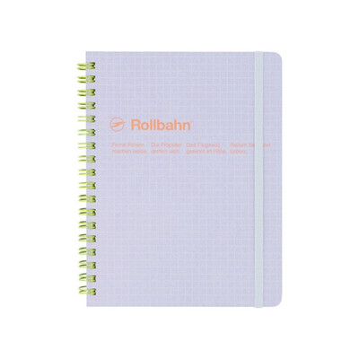 Delfonics Rollbahn Spiral Scuola Notebook: 5-1/2 in. x 7 in. (Light Purple) *B6