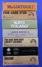 7 Classic Western Films on VHS McClintock! Shane Liberty Valance John Wayne