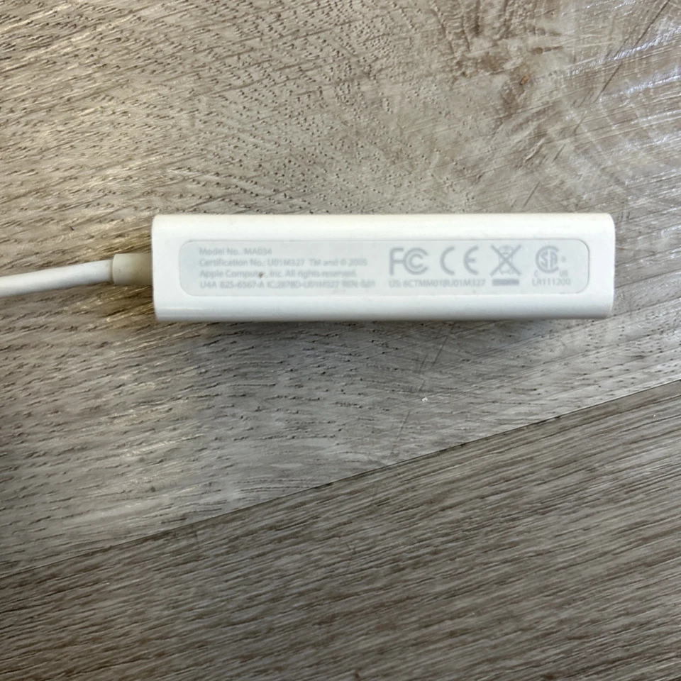 Apple External USB Dial Up Modem 56k MA034 Cable Dongle Genuine OEM Authentic - Image 3 of 4