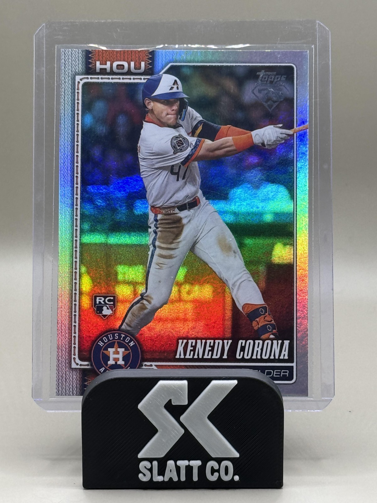 2026 Topps Series 1 #145 Kenedy Corona - Rainbow Foil - Houston Astros