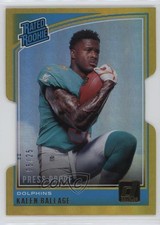 2018 Donruss Rated Rookie Press Proof Gold Die-Cut 5/25 Kalen Ballage #330 0q21