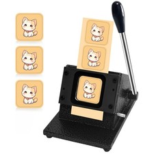 2.48''x2.48''Square Paper Punch,Heavy-Duty Square Hole Punch, Die Cutter for ...