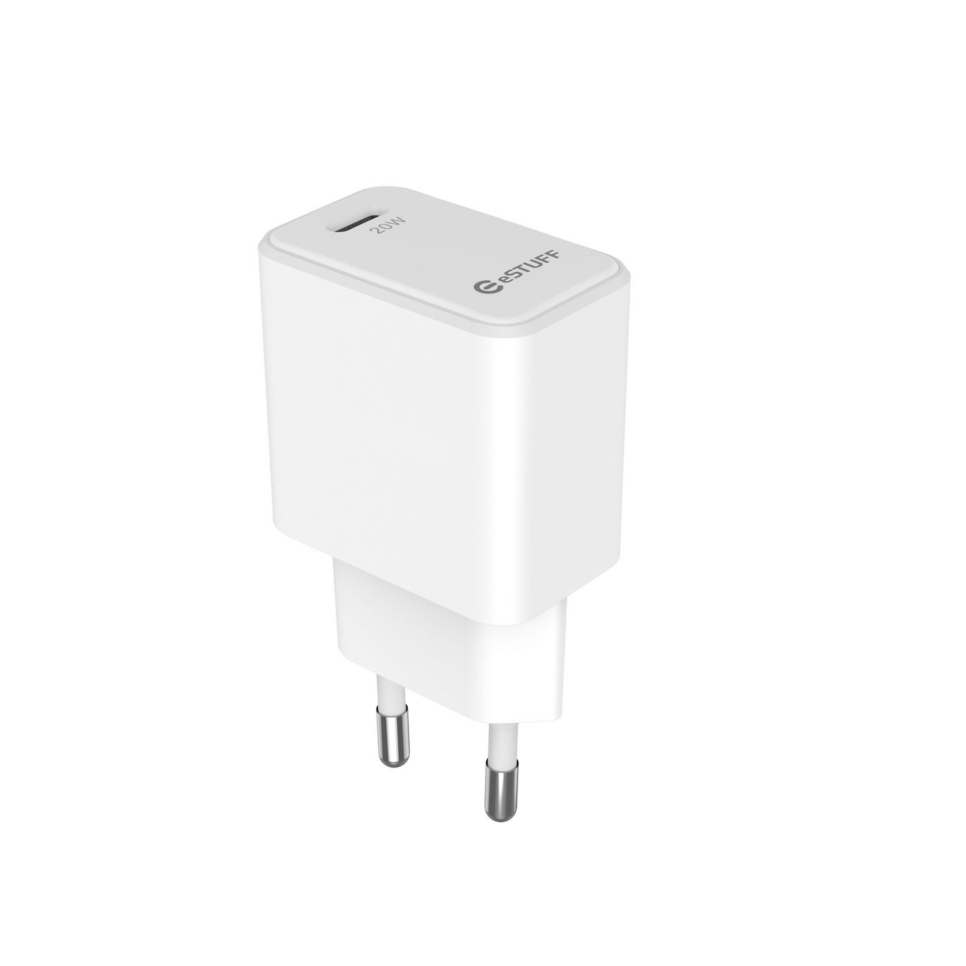 eSTUFF ES635028-BULK USB-C Charger EU PD 20W. 1 x